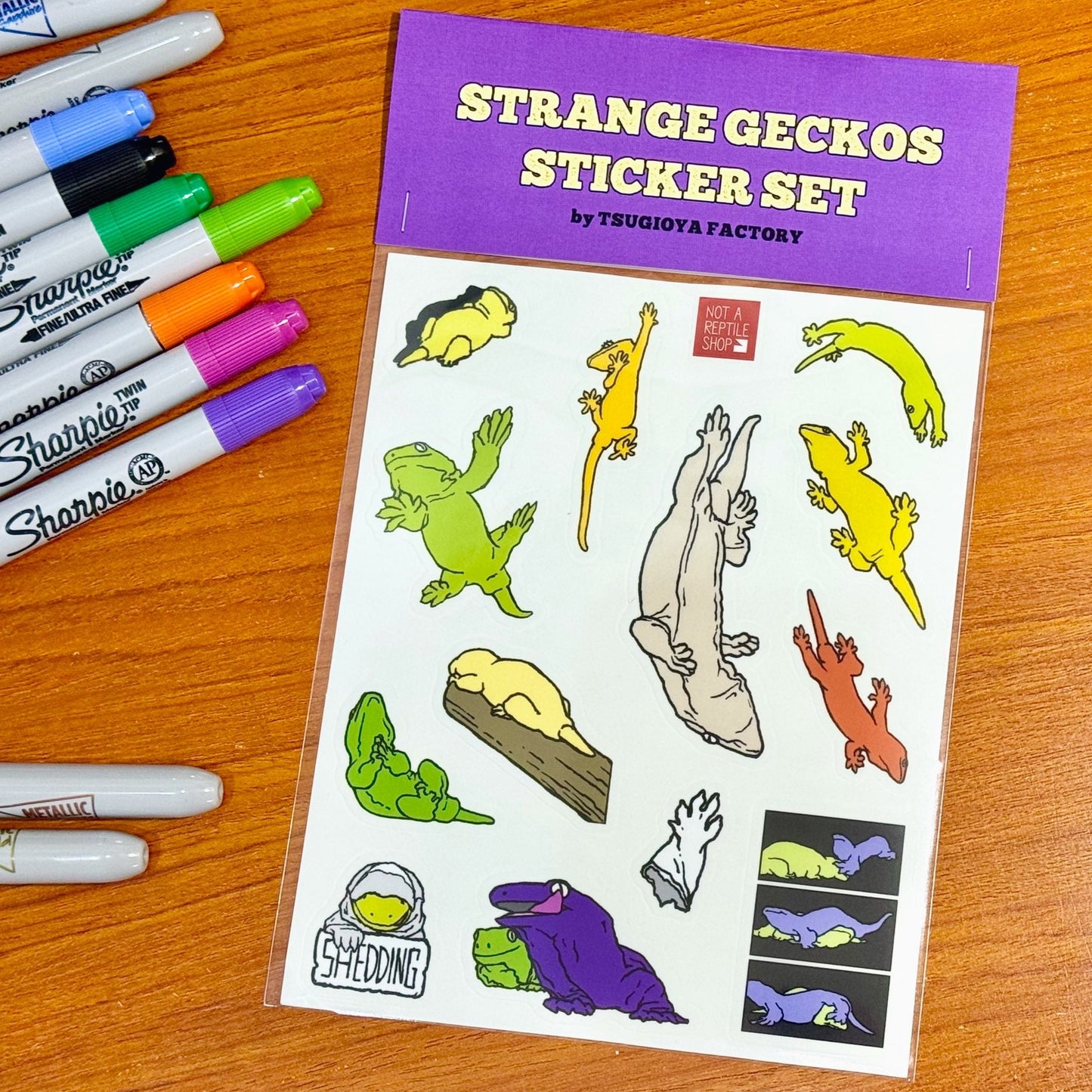 Strange Geckos Sticker set 【A】