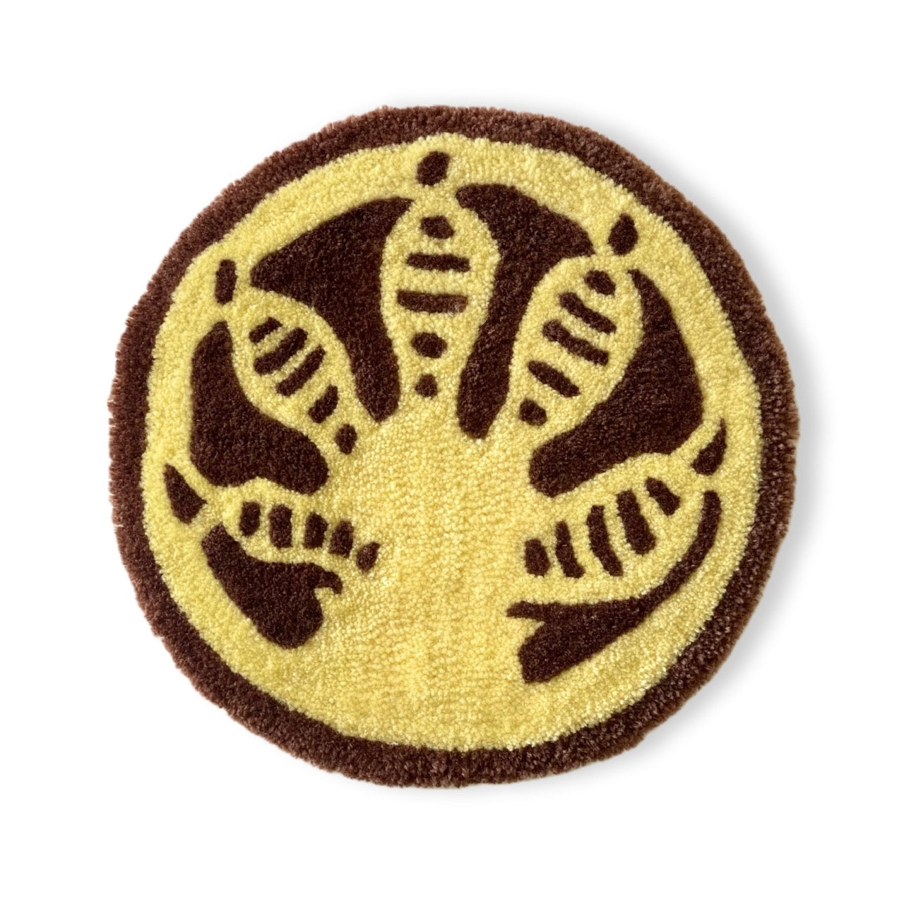 【REPTILE RUGS】Gecko Stamp chair rug/BrownLemon