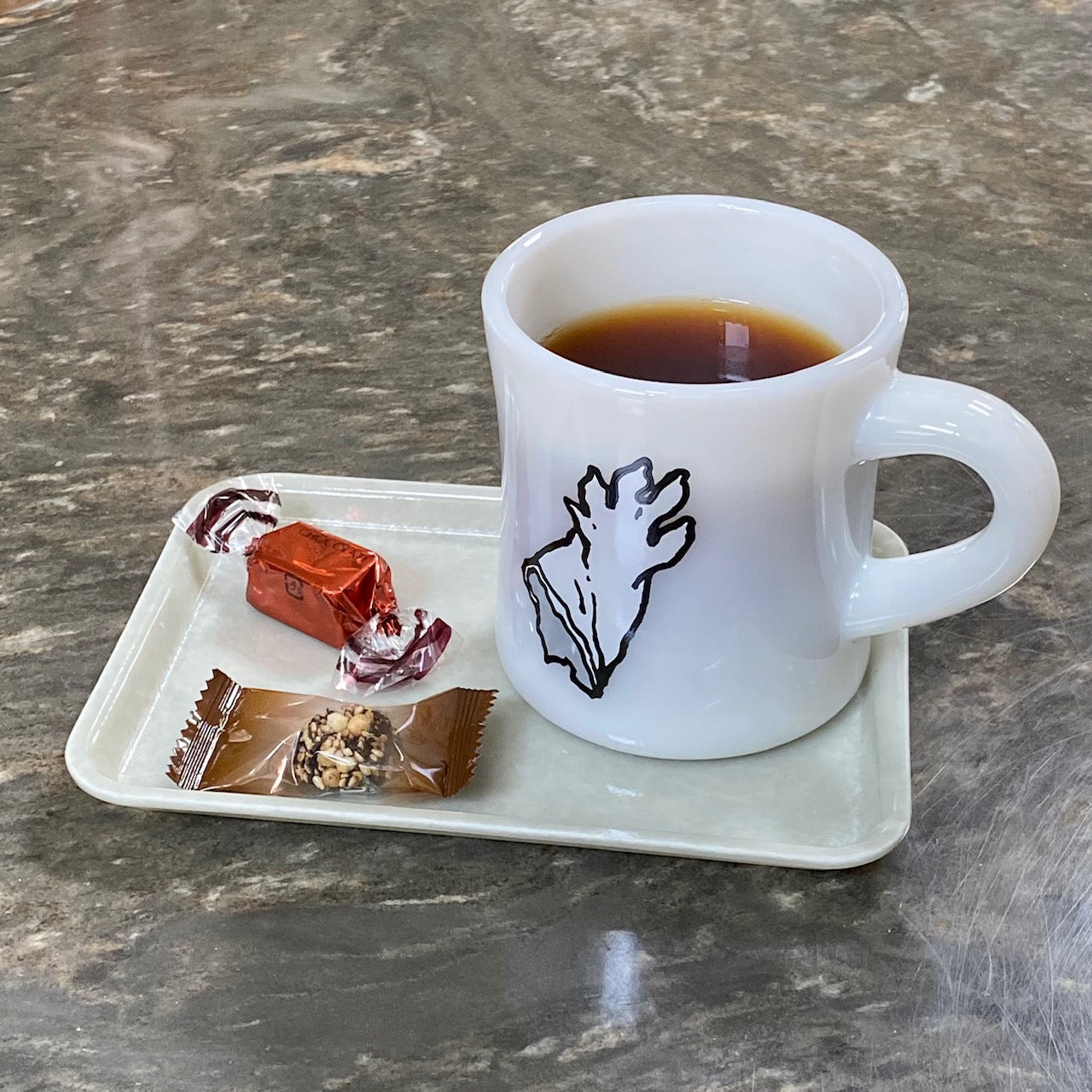 HAND GLOVE ミルクガラス ダイナーマグ