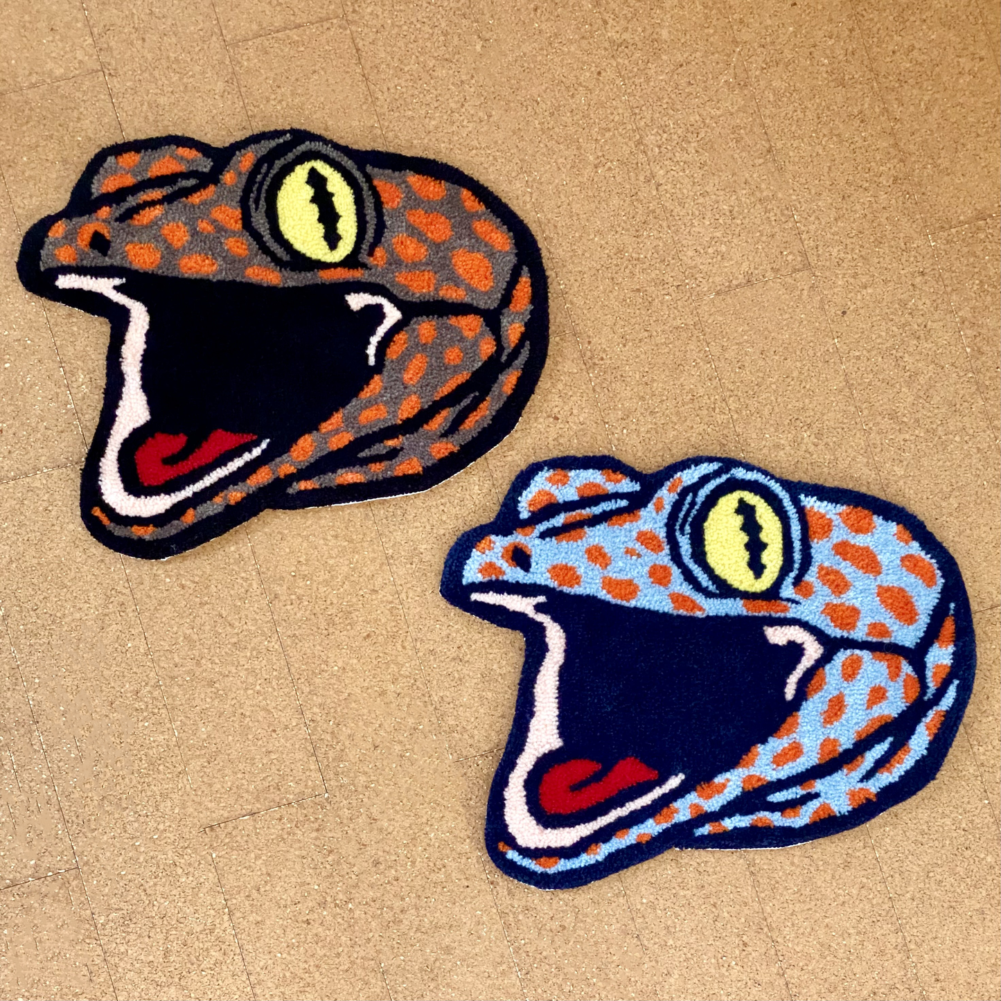 【REPTILE RUGS】 BOW!! トッケイヤモリ(ColorA)