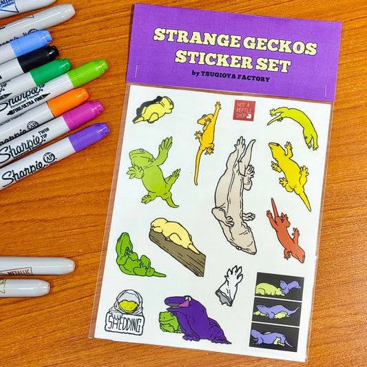 Strange Geckos Sticker set 【A】