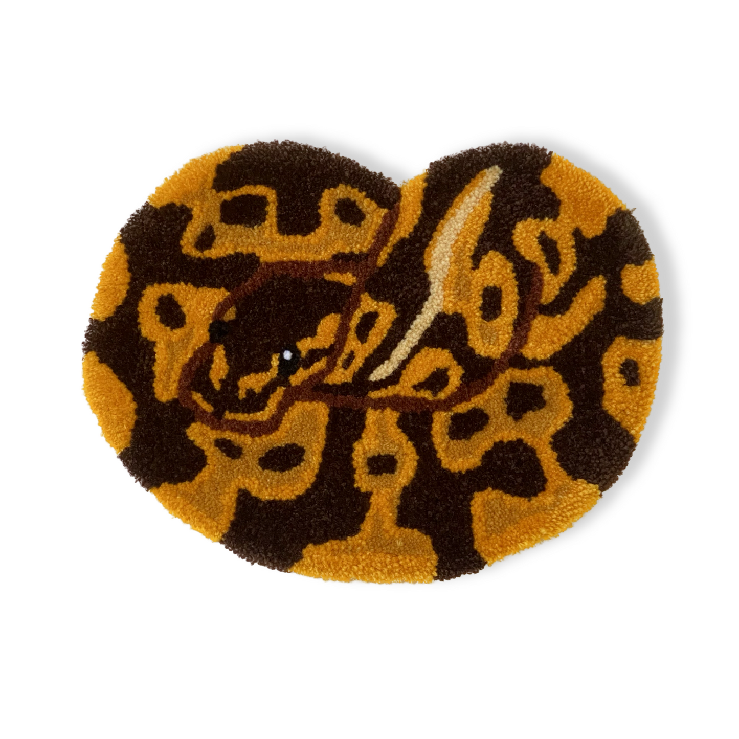 【REPTILE RUGS】 Python Heart (36cm size)