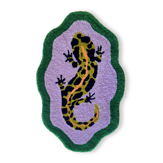 【REPTILE RUGS】 Floating Salamander（Marbled Newt）