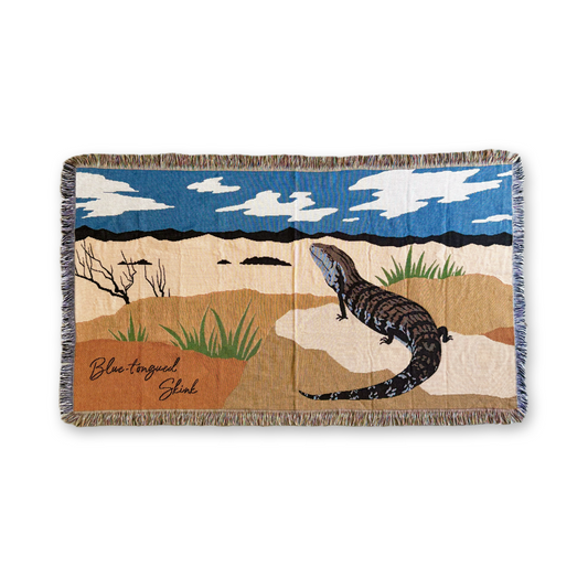 【2日間限定／受注生産】 Blue-tongued Skink ジャガード織ブランケット